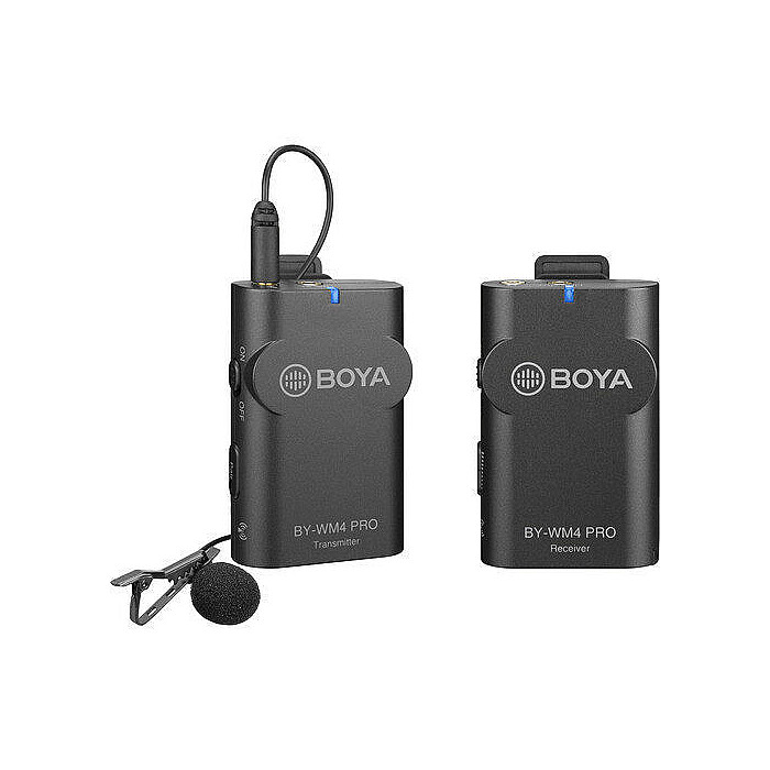 Boya BY-WM4 PRO Digital Camera-Mount Wireless Omni Lavalier... Boya BY-WM4 PRO Digital Camera-Mount Wireless Omni Lavalier...
